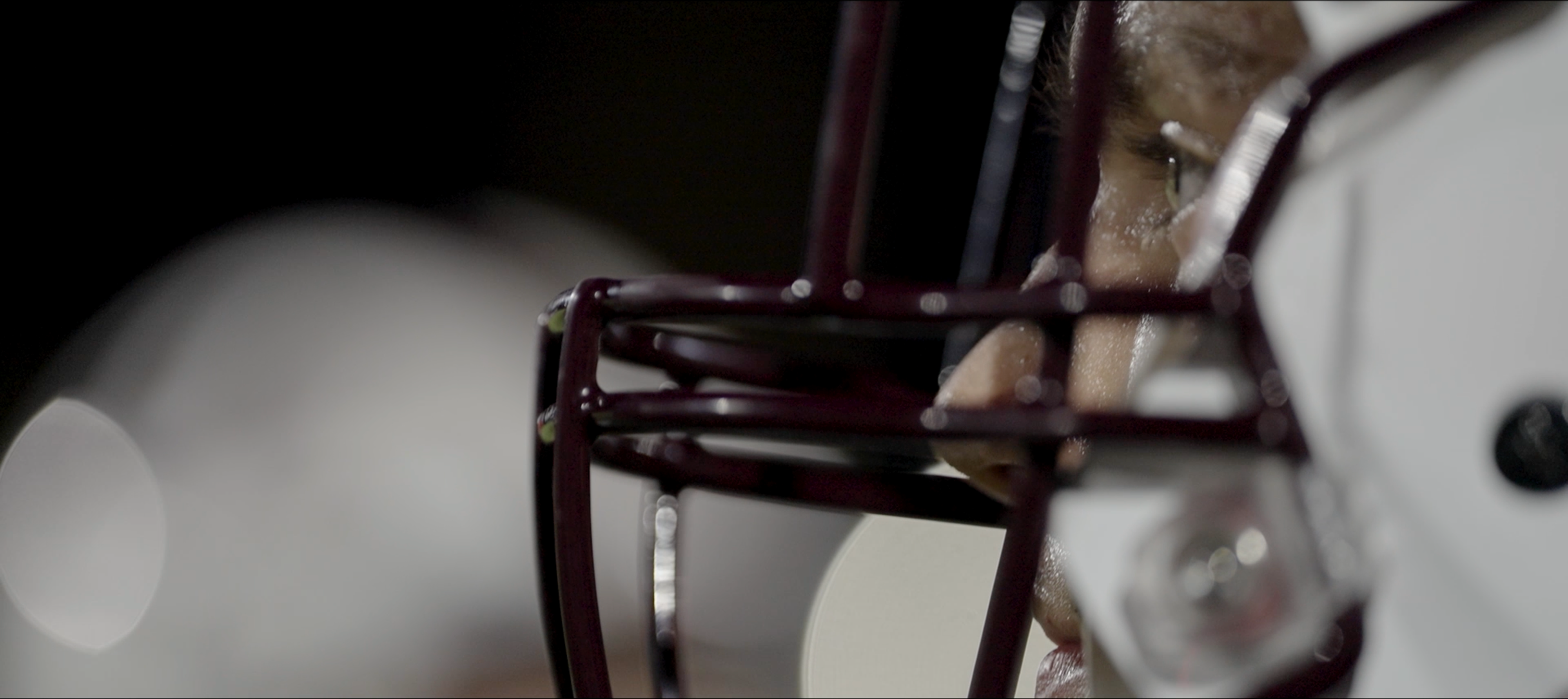 Team helmets huddle